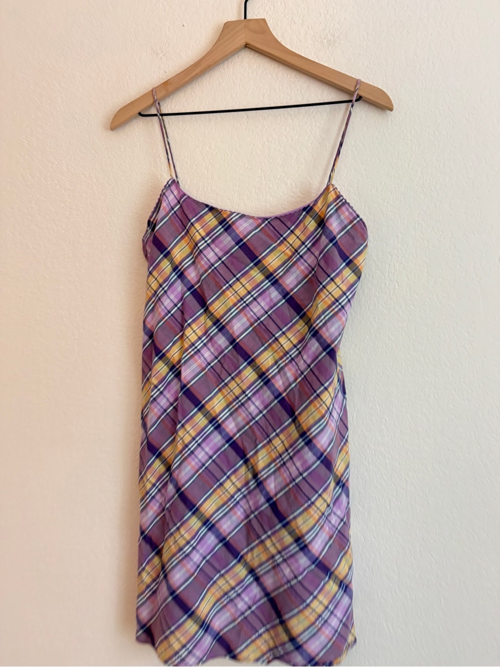 Vintage 90s Ralph Lauren Plaid Slip Dress - Picture 3 of 13